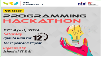 hackathon programme 2024, SR University