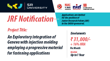 JRF NOTIFICATION, SR University